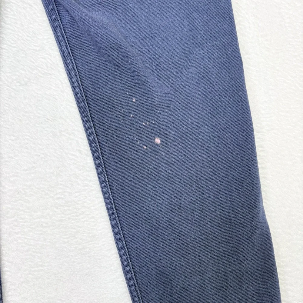 Levis 511 Slim Fit Jeans Mens 31x32 Navy Blue Stretch Denim Pants SPOTS See Pics